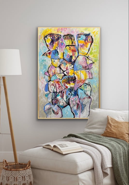 Maleri 80cm x 120cm billede 3