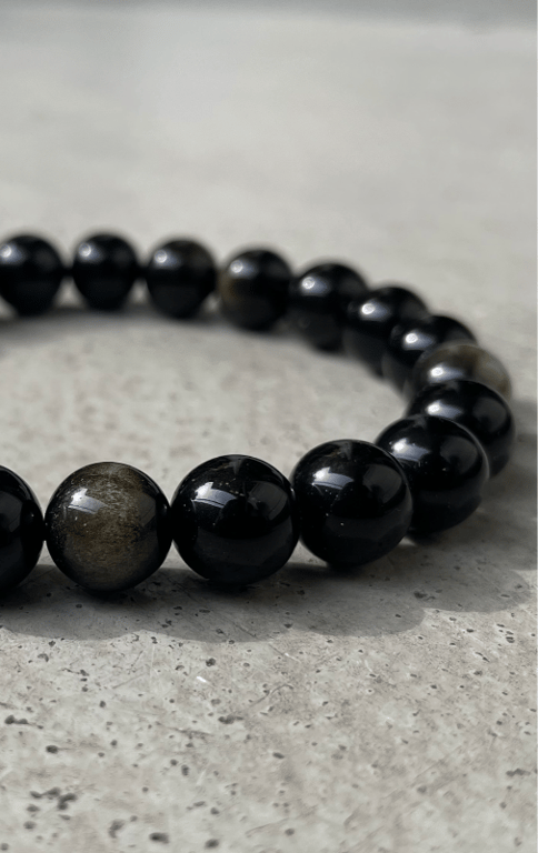 Guld Obsidian Grande - Kvalitet AA billede 4