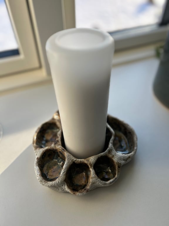 Lysestage til bloklys  billede 2