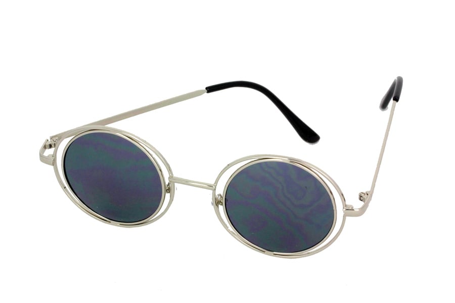 Zilverkleurige lennon zonnebril in exclusief model