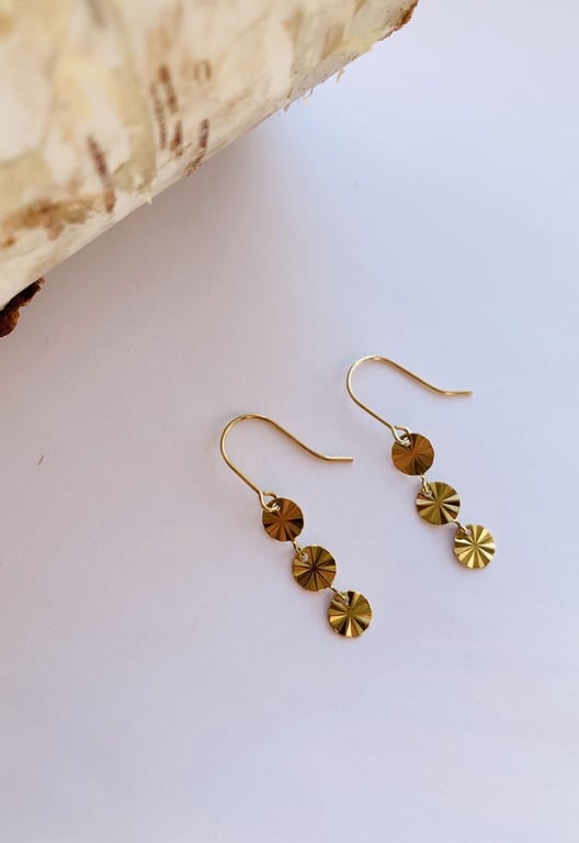 Sparkle øreringe med 3