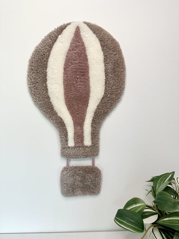 Tuftet luftballon - Håndlavet vægkunst i 100% uld.  billede 4
