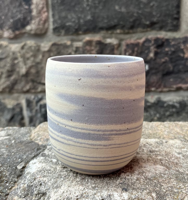 Marmoreret kop, lavendel 