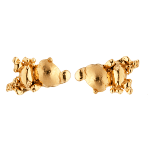 Inel Bubble Bug Crawler Earrings Gold Plated Silver – produktbillede