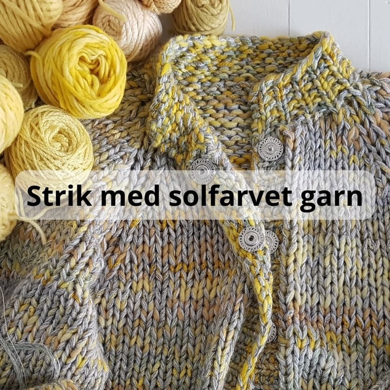 Solfarvning af garn billede 10