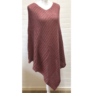 Poncho - Mørk Blush – produktbillede