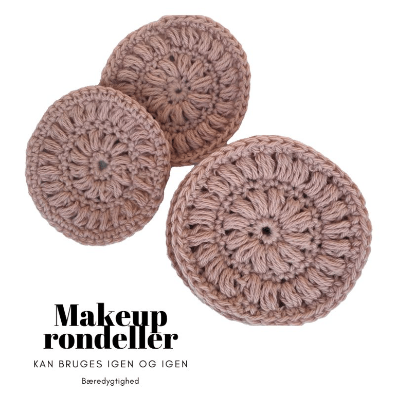 Makeup Rondeller - Rosa 10 stk.