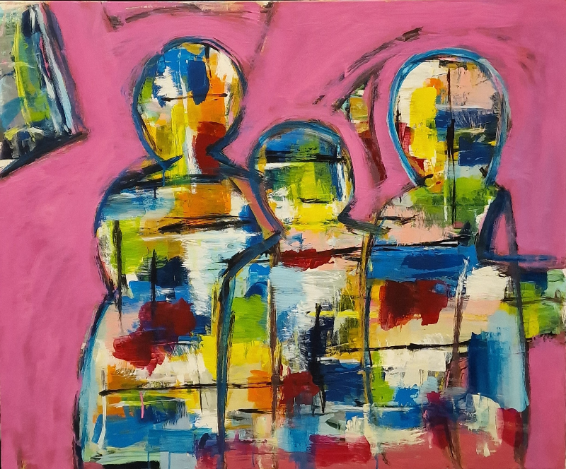 #1133 Maleri 100X120cm SOLD billede 2
