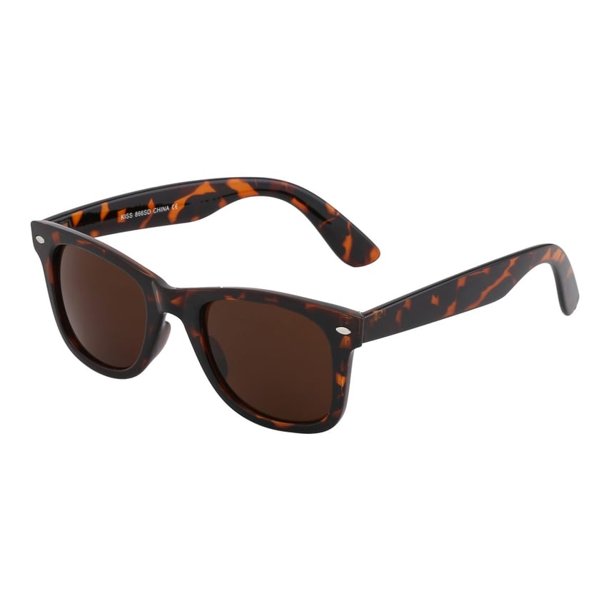 Brun wayfarer solbrille
