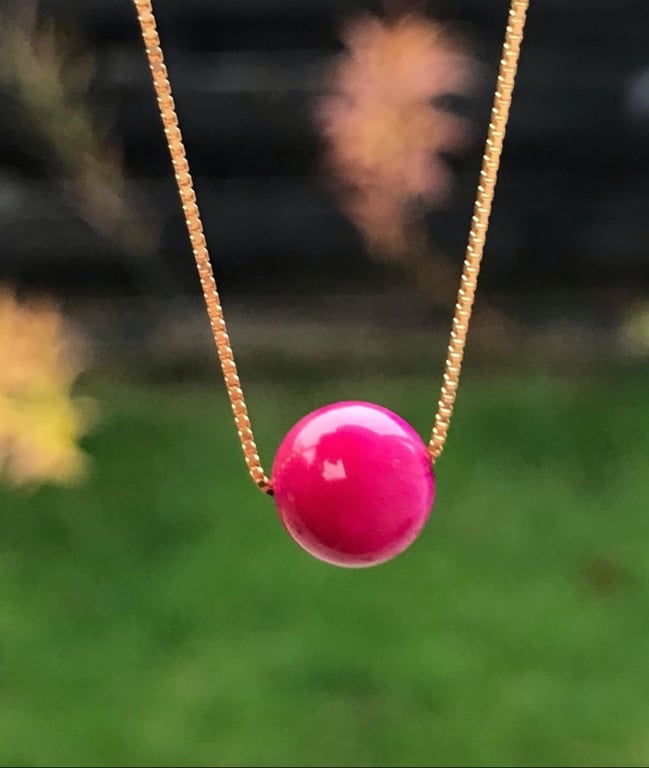 Pink Tigerøje- vedhæng billede 4