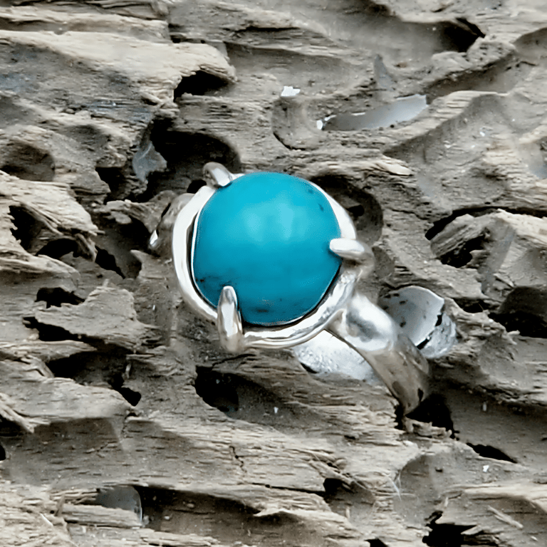 Turkis ring - one-size. 