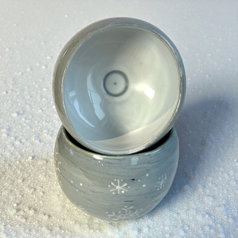 Snefnug-kop – porcelæn billede 2