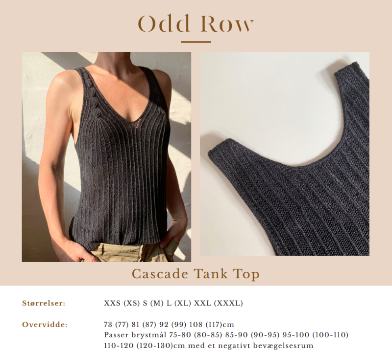 Kit: Cascade Tank Top fra Odd Row - Linea garn - garnkit (5)