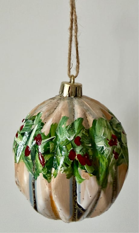 Kunst julekugle 30