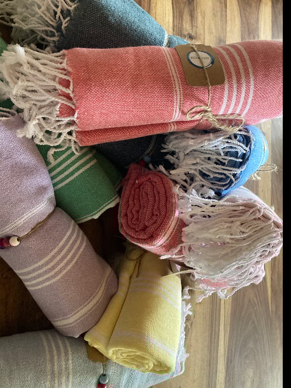 Hammam håndklæde - Konge Blå (4)