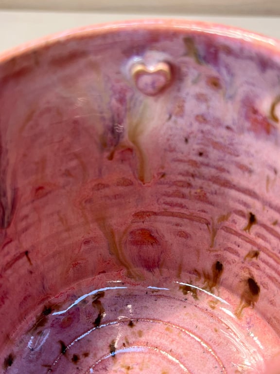 Kop med hjerter. 410 ml. H: 9 cm billede 3