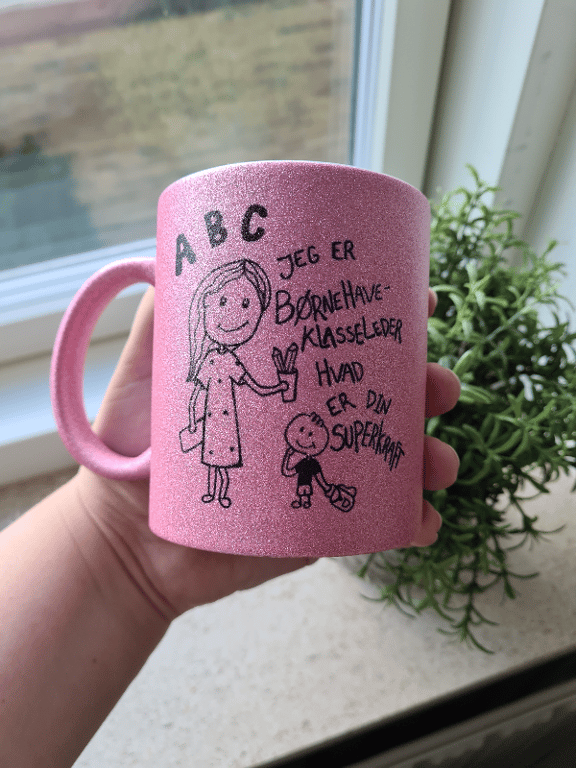 Krus: Jeg er børnehaveklasseleder, hvad er din superkraft Pink Glimmer billede 2