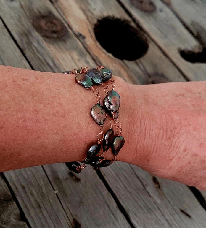 Dyb lilla 2 i 1 kæde.