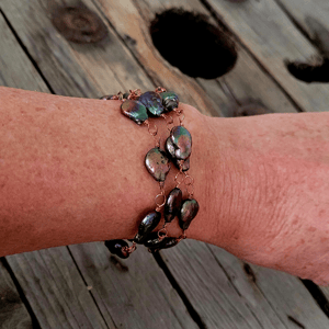 Dyb lilla 2 i 1 kæde. – produktbillede