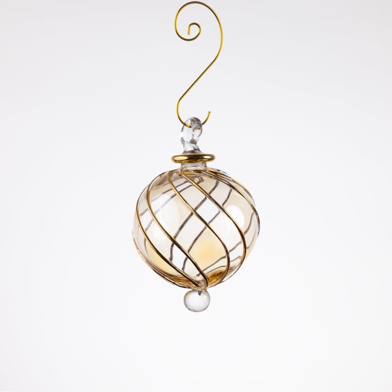 JULEKUGLE DESIGN 1004 GOLDEN MED GULD