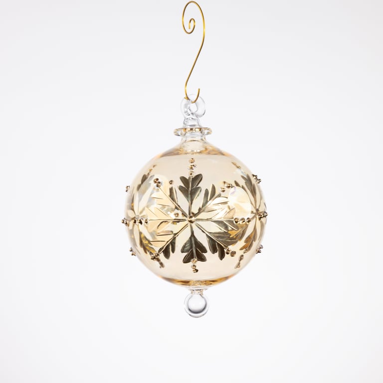 JULEKUGLE DESIGN 1007 GOLDEN MED GULD billede 2