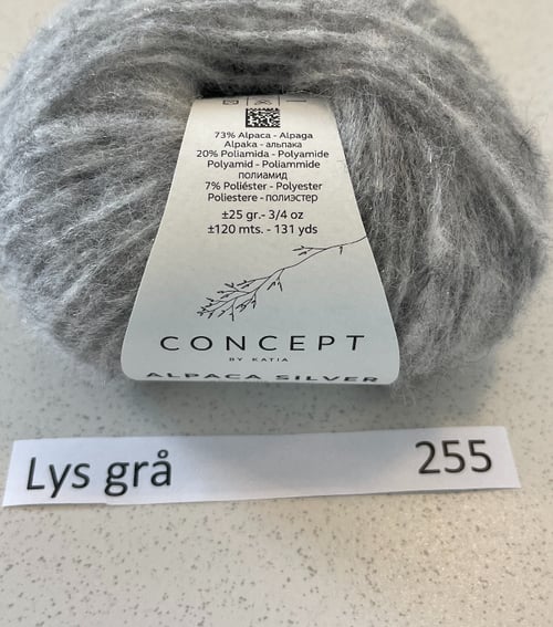Garn: Alpaca Silver- diskret glimmer  (18)