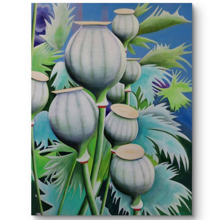 Valmuer - sommer luner © 100x75cm billede 3