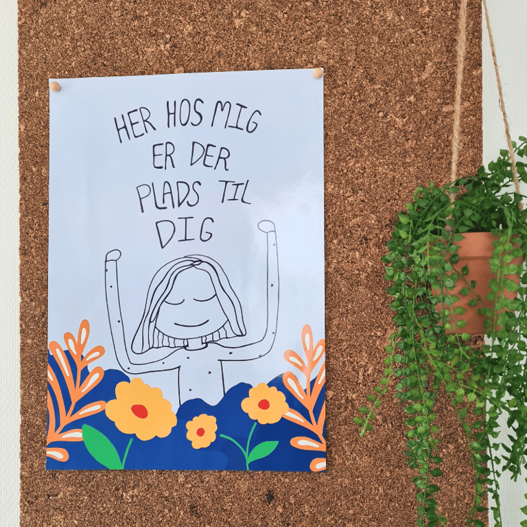 Plakat: Her hos mig, er der plads til dig billede 3