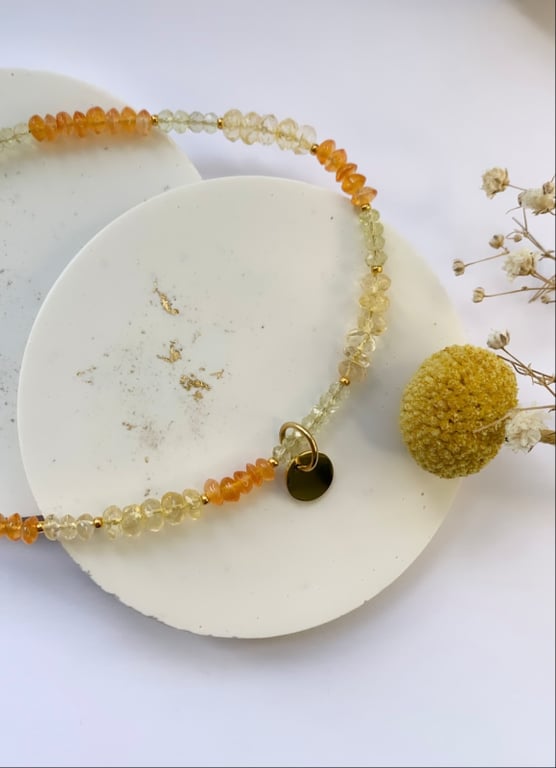 Sunflower necklace billede 3