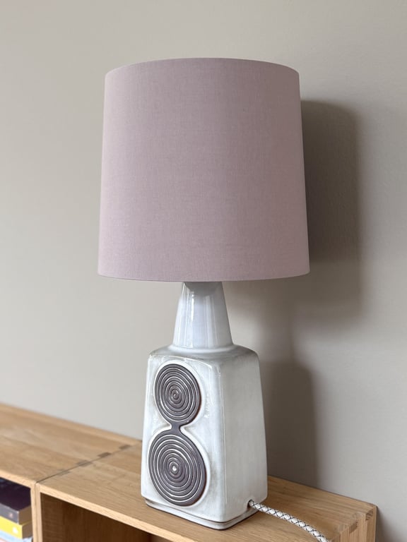 Upcycled vintage bordlampe - Søholm Keramik