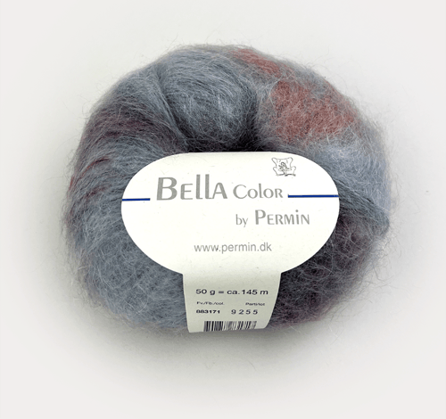 Kit: Florlet raglandbluse på store pinde i Bella color by Permin (4)