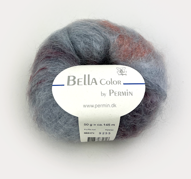 Kit: Florlet raglandbluse på store pinde i Bella color by Permin (4)