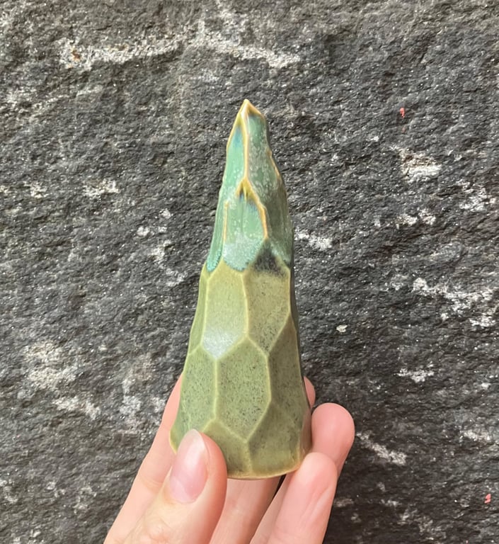 Facetskåret unika juletræ billede 3