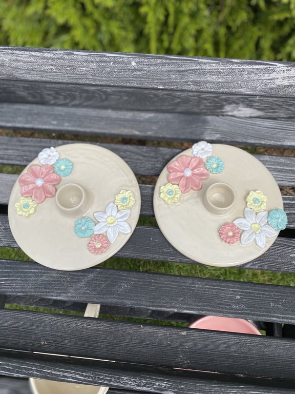 Blomster-lysestage billede 2