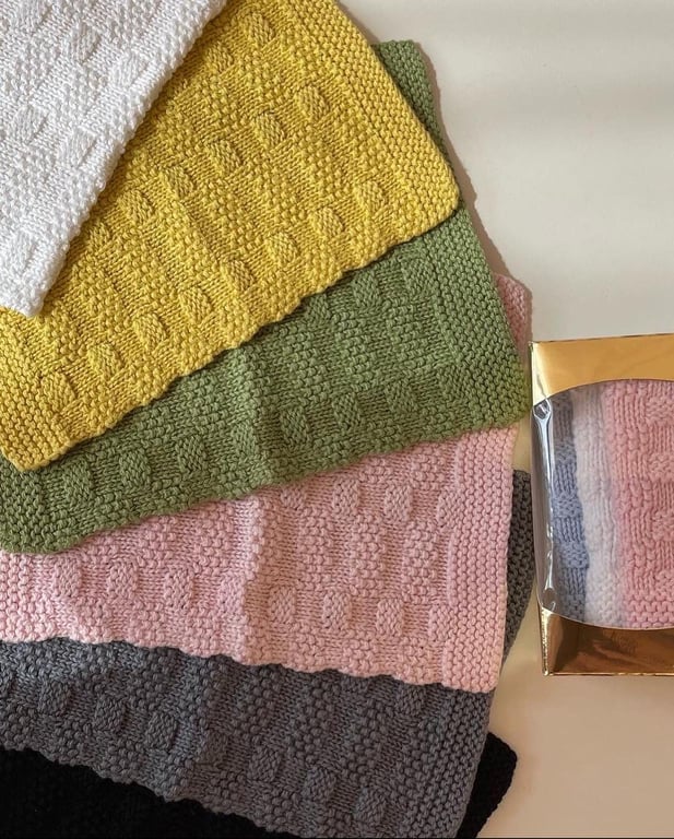 Opskrift: gæstehåndklæder med perlestrik billede 4