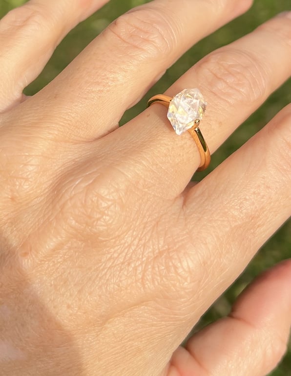 BeYou ring med en Herkimer diamant nr.12 billede 2