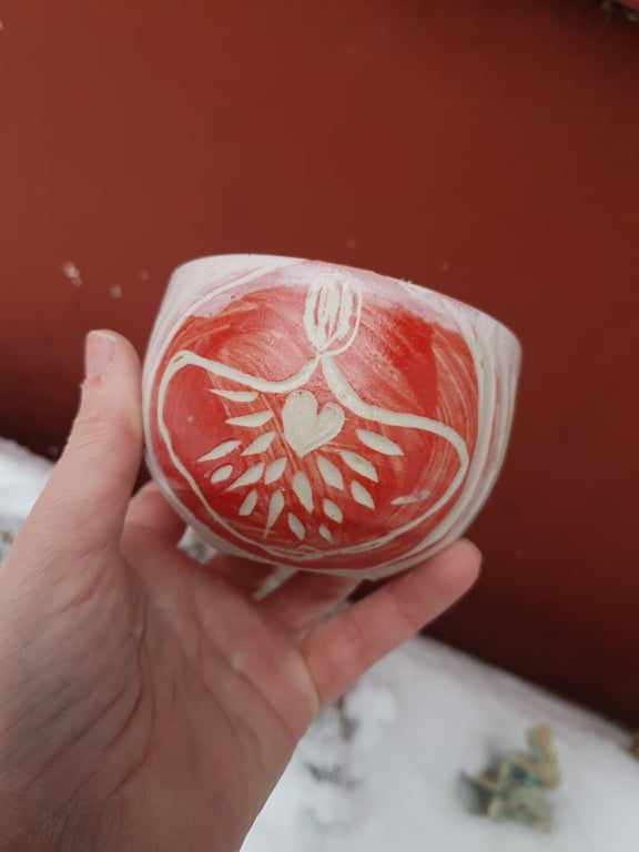 Hjerteengel kop/skål  billede 2