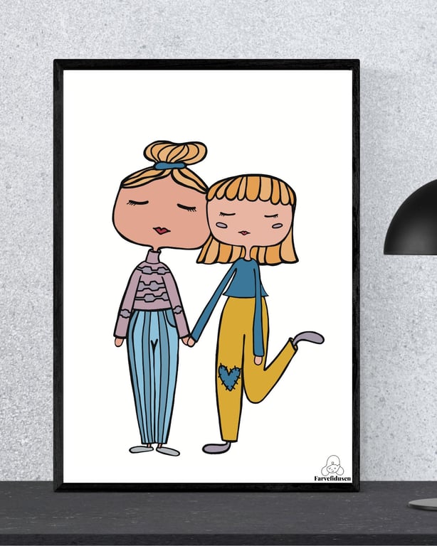 Plakat: Veninderne  billede 2