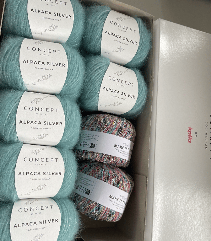 Kit: Novice sweater med følgetråd Make it Tweed  billede 3