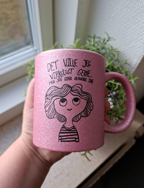 Krus: Det ville jeg virkeligt gerne... men jeg gider desværre ikke Pink Glimmer (2)