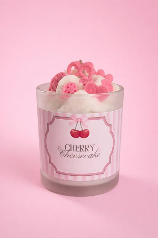 NŌR | Dessert Duftlys "Cherry Cheesecake" 300 ml.