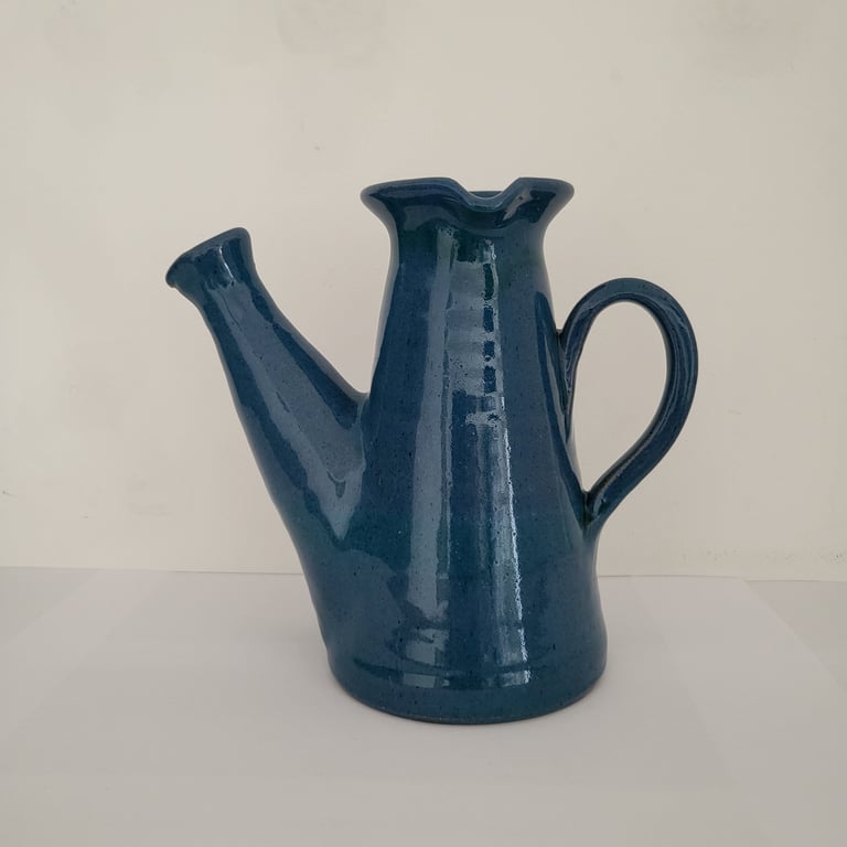 Keramik kande med blå helglasur