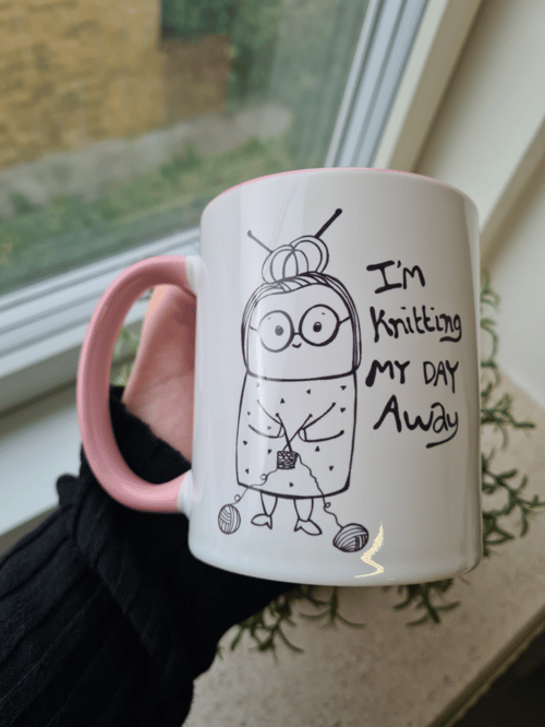 Krus: im knitting my day away Rosa