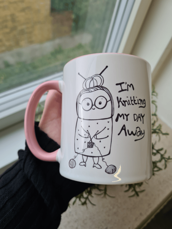 Krus: im knitting my day away Rosa