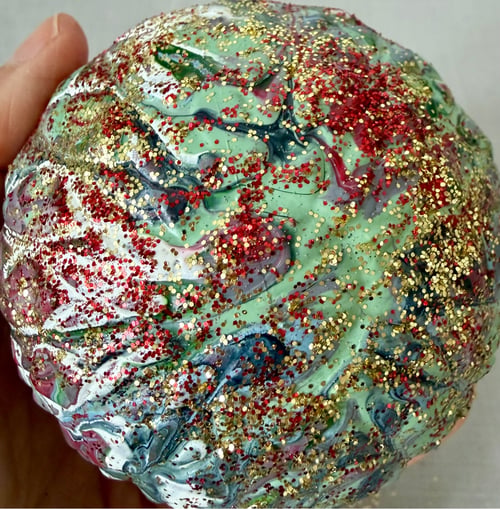 Kunst julekugle 75 (3)