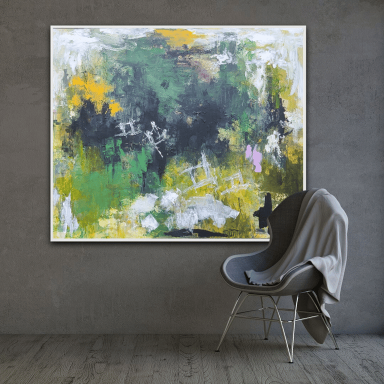 Light Of The Enchanted Forest (100x120) billede 4