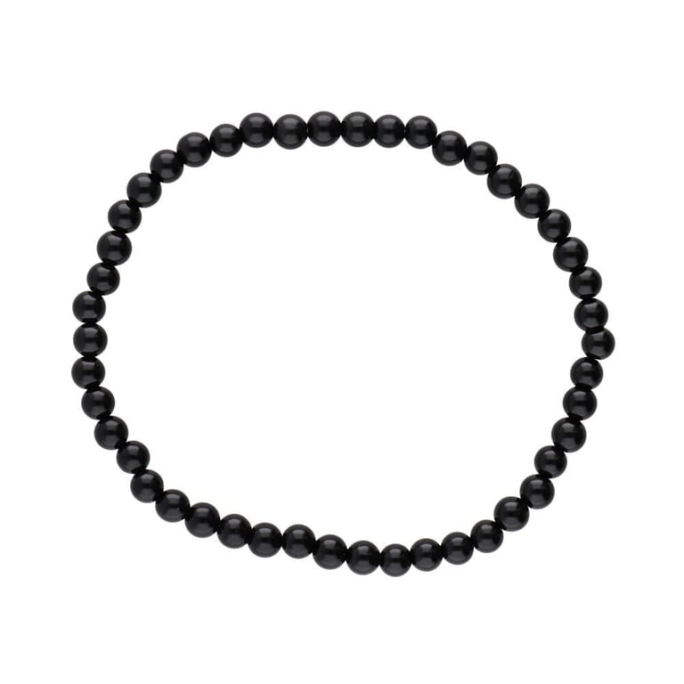Obsidian krystakarmbånd 4mm (3)