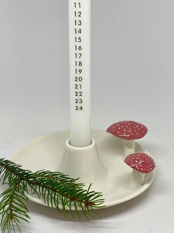 Kalenderlys med svampe