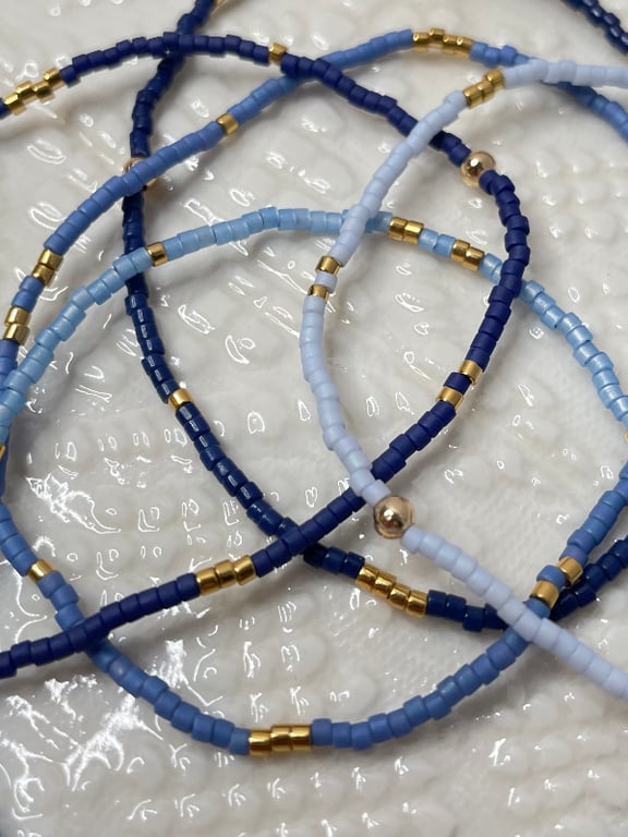 BLÅT MIX 5 ARMBÅND billede 3