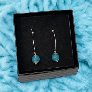 Blå Øreringe – produktbillede